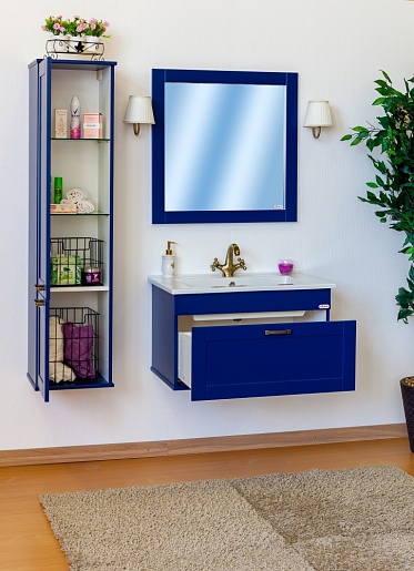 Sanflor Тумба с раковиной Ванесса 75 индиго – фотография-6