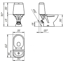 Cersanit Унитаз-компакт Star 031 – фотография-6