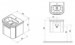 Ravak Мебель для ванной Chrome 65 белая – фотография-8