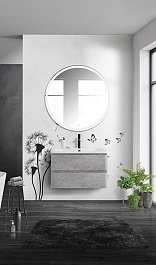 BelBagno Тумба с раковиной Albano 80 подвесная Cemento Verona Grigio – фотография-8