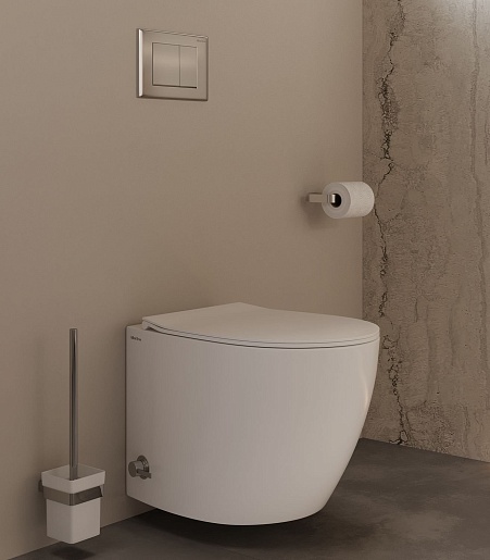 Allen Brau Унитаз подвесной Fantasy 4.11HC1.20 белый глянец с крышкой 4.11005.20 – картинка-17