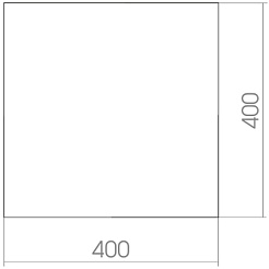 Mixline Зеркало Комфорт Квадрат 40 – фотография-2