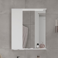 Volna Зеркальный шкаф Lake 60 L белый – фотография-3