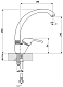 Florentina Смеситель "Омега AV" песочный для кухонной мойки – фотография-4