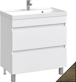 Водолей Мебель для ванной Best 80 дуб крымский коричневый – фотография-3