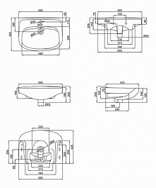 Della Раковина "Otti" с отверстием, версаче, золото – фотография-2
