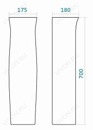 Santek Пьедестал для раковины "Анимо" WH110587 – фотография-4