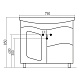 Mixline Мебель для ванной Ассоль 75 R – картинка-9