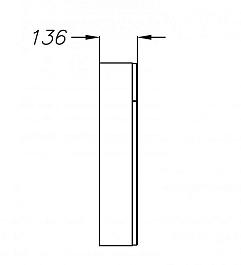  Зеркало-шкаф для ванной Стайл 50 белый/орегон – фотография-4