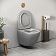 Grossman Унитаз подвесной Color GR-4455GLMS светло-серый матовый – картинка-19