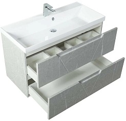 BelBagno Тумба с раковиной Vittoria 100 подвесная Toros Bianco – фотография-3