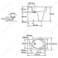 Jacob Delafon Биде напольное Ove E1705 – фотография-2
