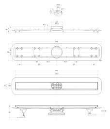 BelBagno Душевой лоток Luce 70 чёрный – фотография-3