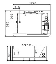 Gemy Акриловая ванна G9226 B 172x121 – фотография-4
