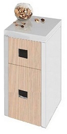 Водолей Тумба подвесная "Сильвия 30" R дуб/белый – фотография-1