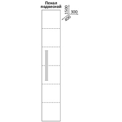 Какса-а Пенал для ванной Спектр 30 дуб – фотография-2