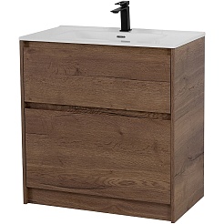 BelBagno Тумба с раковиной Kraft 80 напольная Rovere Tabacco – фотография-1