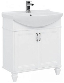 Aquanet Тумба под раковину Валенса NEW 75 белый – фотография-1