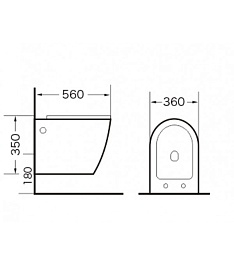 Grossman Унитаз подвесной GR-4411 Black – фотография-2