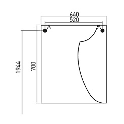 Mixline Мебель для ванной Глори 65 R – фотография-5