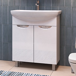 Vigo Мебель для ванной Callao 700-2-0 L белая – фотография-8