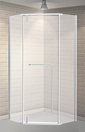 Esbano Душевой уголок Surf 90x90 ESS-90PR-C профиль хром стекло прозрачное – фотография-2