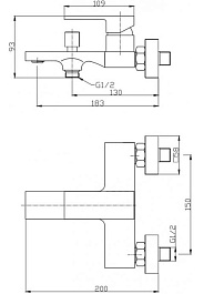 BelBagno Смеситель для ванны и душа Romano ROM-VAS-CRM хром – фотография-3