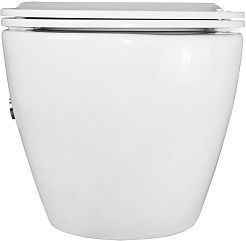 Azario Унитаз подвесной Allegro AZ-3105B безободковый с функцией биде белый – фотография-4