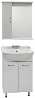 Водолей Мебель для ванной Классик 55 белая, зеркало-шкаф
