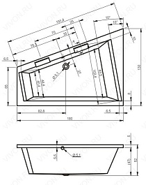 Riho Акриловая ванна Doppio 180 L – фотография-2