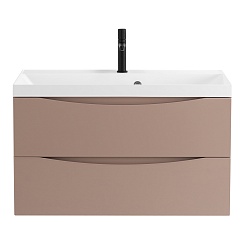 BelBagno Тумба с раковиной Marino 80 подвесная Capucino Lucido – фотография-2