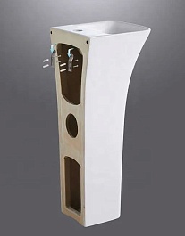 Ceruttispa Раковина напольная Dorris 43 CT7830 белая – фотография-4