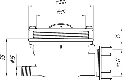 Grossman Сифон для поддона Strong GR-S90 – фотография-4