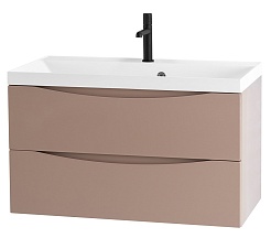 BelBagno Тумба с раковиной Marino 80 подвесная Capucino Lucido – фотография-1