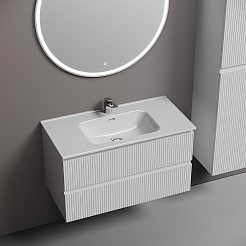 Sancos Тумба с раковиной Snob T 90 bianco раковина Element 91 CN7002 – фотография-4