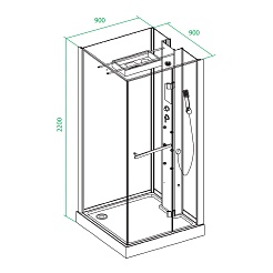 Iddis Душевая кабина Nona N10S099i85 – фотография-3
