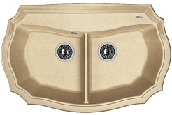 Florentina Мойка гранитная Эмилия 870 песочный – фотография-1