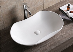 Ceruttispa Раковина накладная 67 CR7031 белая – фотография-2