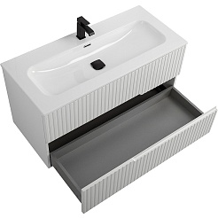 Cezares Тумба с раковиной Duet 100 подвесная CZR-8073-100 bianco lucido – фотография-2