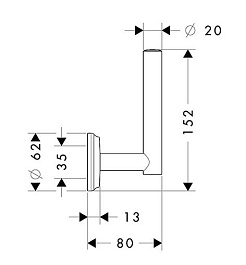 Hansgrohe Держатель для рулонов Logis Classic – фотография-2