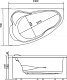 Marka One Акриловая ванна Lil 140x90 R – фотография-8