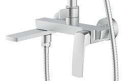 Azario Душевая стойка Conda AZ-K2411BN сатин – фотография-3