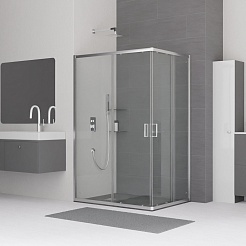 RGW Душевой уголок Classic CL-44 90x100 профиль хром стекло прозрачное – фотография-2