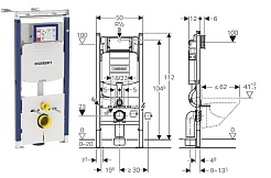 Geberit Система инсталляции Duofix Sigma 12 Plattenbau 111.362.00.5 – фотография-2