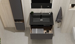 Jorno Тумба с раковиной Tossony 70 дуб самдал/антрацит Toss.01.70/P/DS-A/JR – фотография-3