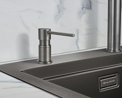 Milacio Дозатор для кухонной мойки Milacio MCU.935.GM вороненая сталь – фотография-3