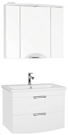 Style Line Мебель для ванной Жасмин-2 80 Люкс белая – фотография-1