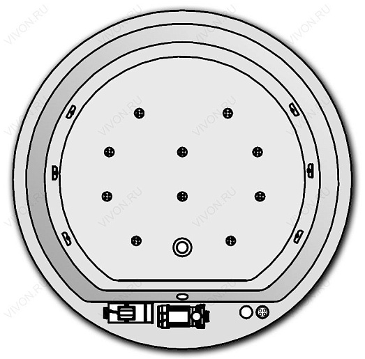 Kolpa San  Комплект гидро-аэромассажа Kolpa San Vivo Superior (массаж: боковой, аэромассаж) – фото, картинка, фотография-1