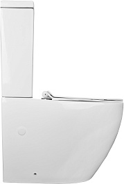 Azario Унитаз-компакт Corsa AZ-2062T безободковый с бачком с сиденьем микролифт белый – фотография-4