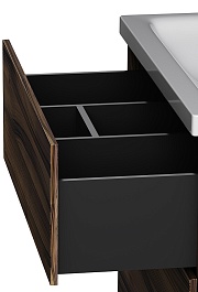 Am.Pm Тумба с раковиной Gem 75 орех – фотография-5